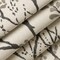 Black Grey Leaves Woven Pattern Upholstery Fabric by The Yard - SKU: Zoho Shadow